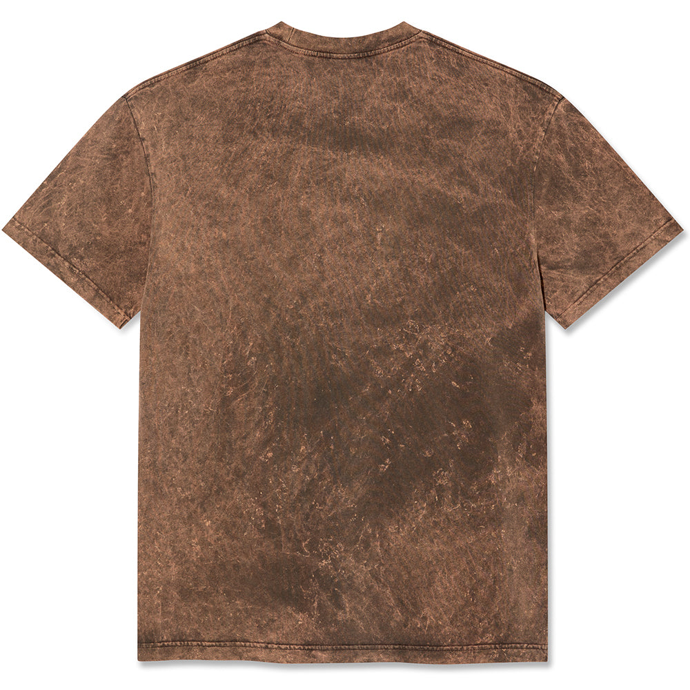 Polar Skate Co Surf Logo Acid Tee Brown