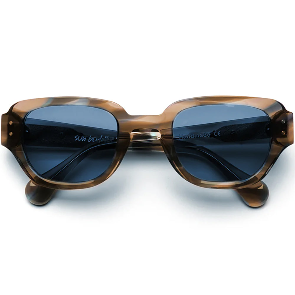 Polar Skate Co x Sun Buddies Pyle Sunglasses Brown Blue