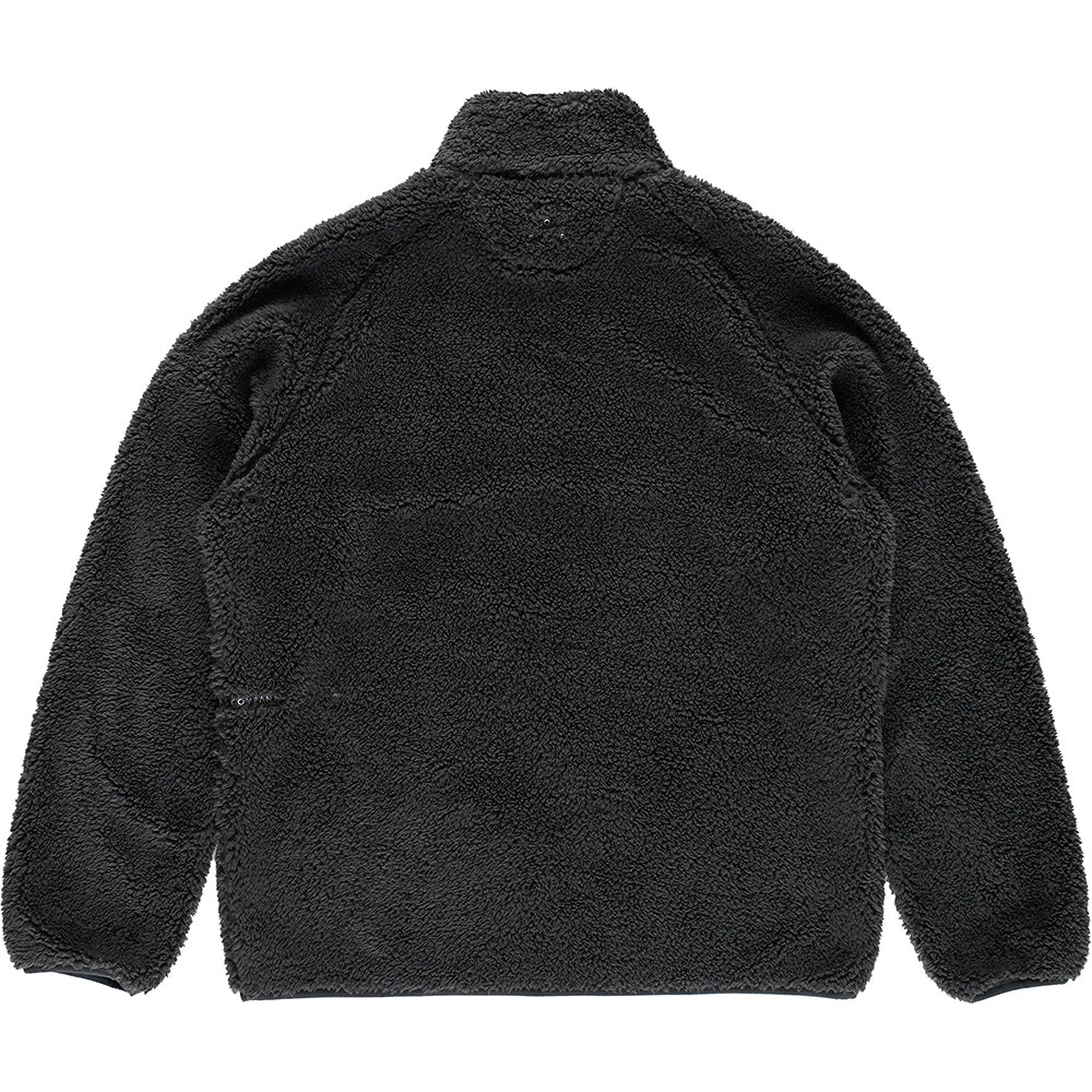 Pop Trading Company Arch Halfzip Fleece Sweat Charcoal