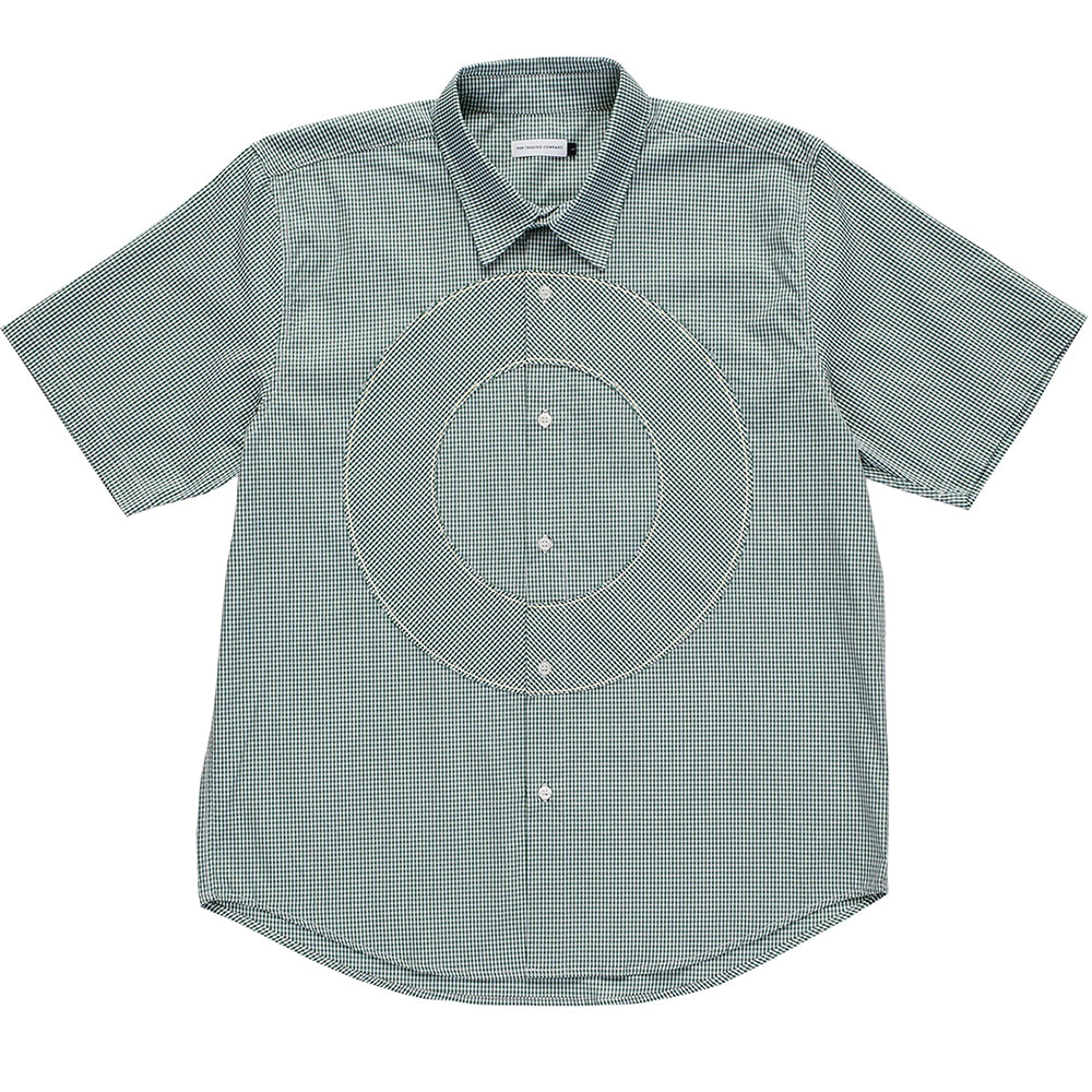 Pop Trading Company O Shortsleeve Gingham Shirt Green/White