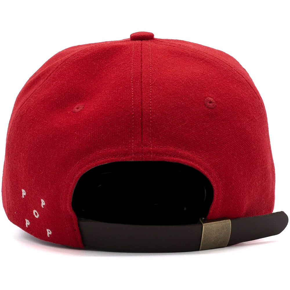 Pop Trading Company O Sixpanel Hat Haute Red/White