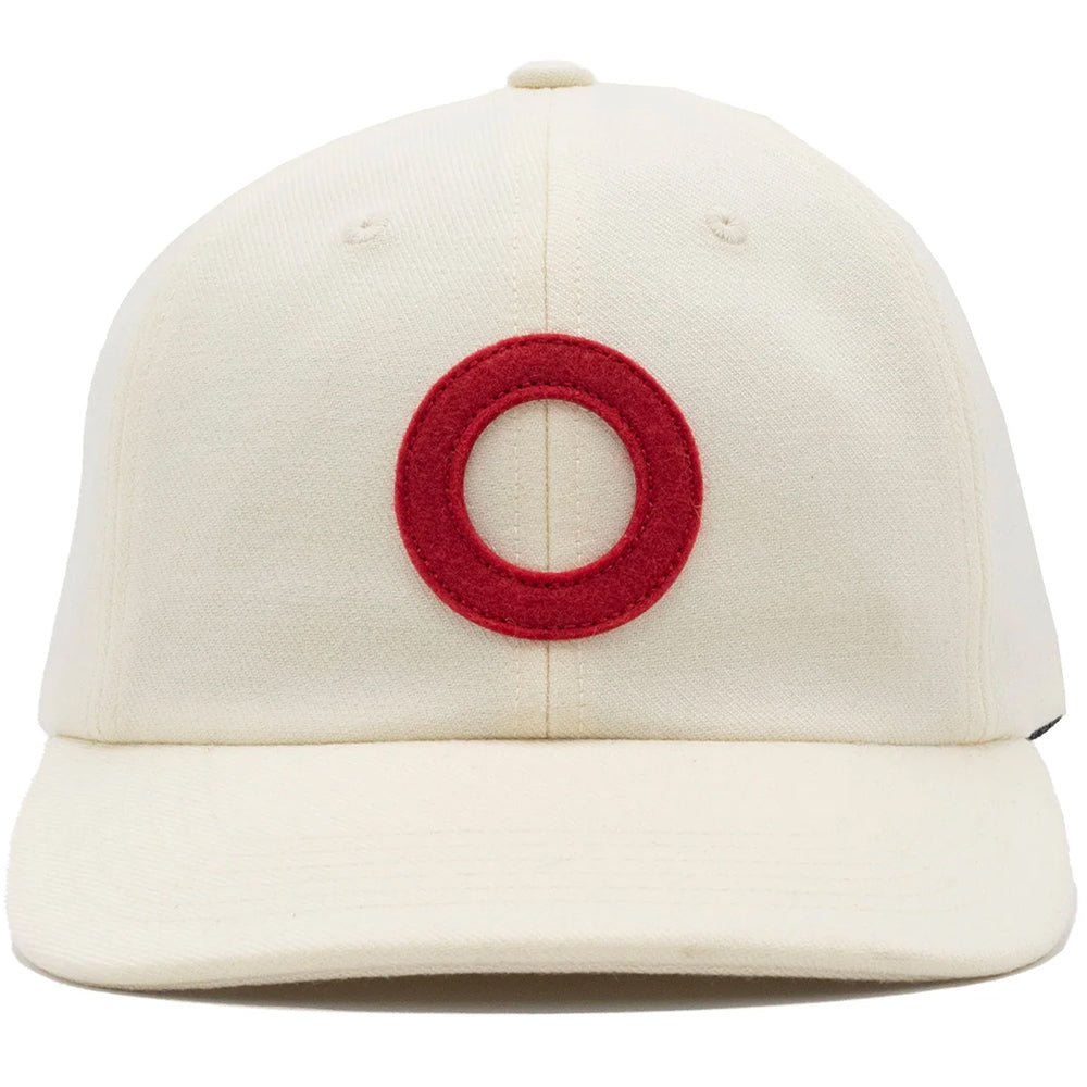 Pop Trading Company O Sixpanel Hat White/Haute Red