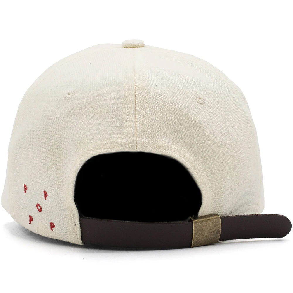 Pop Trading Company O Sixpanel Hat White/Haute Red