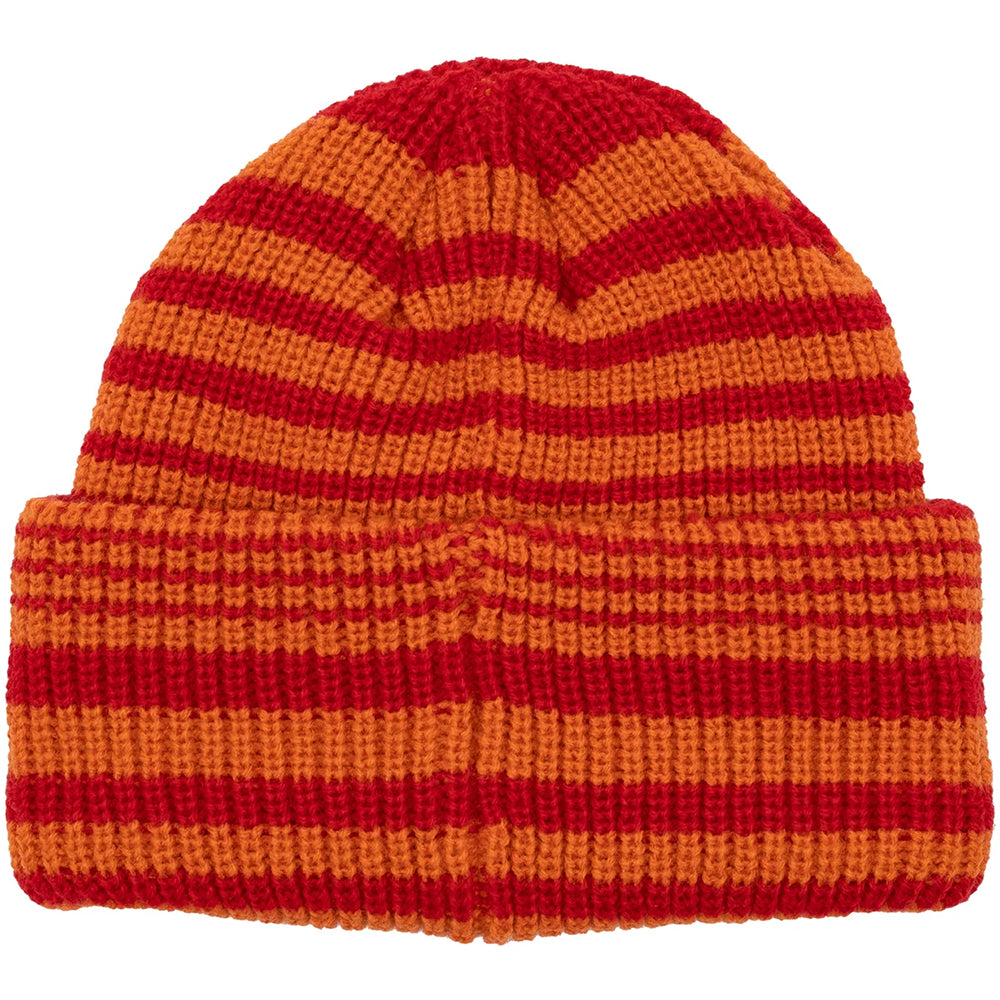 Pop Trading Company Striped Beanie Haute Red/Island Poppy