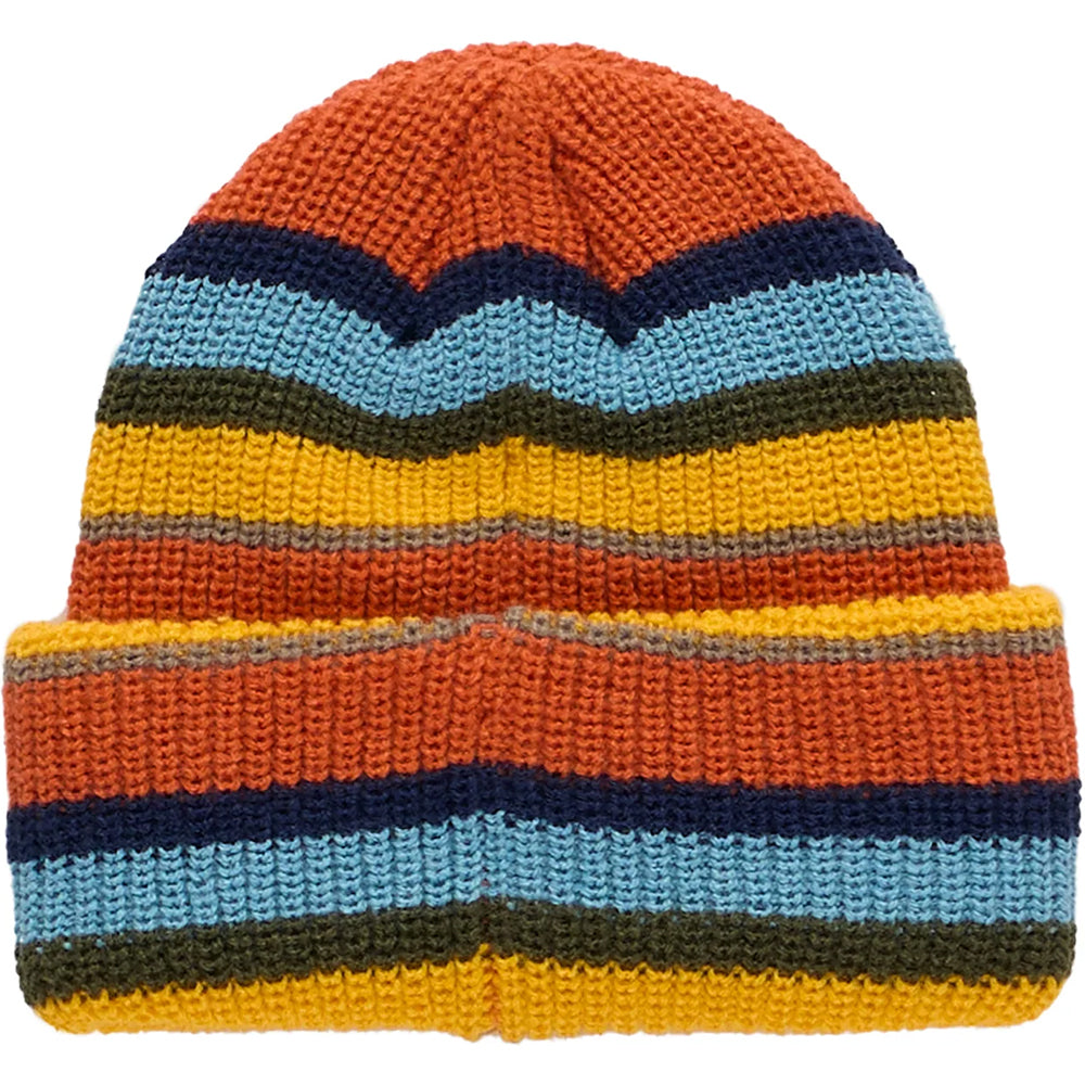 Pop Trading Company Striped Beanie Orange/Yellow/Blue