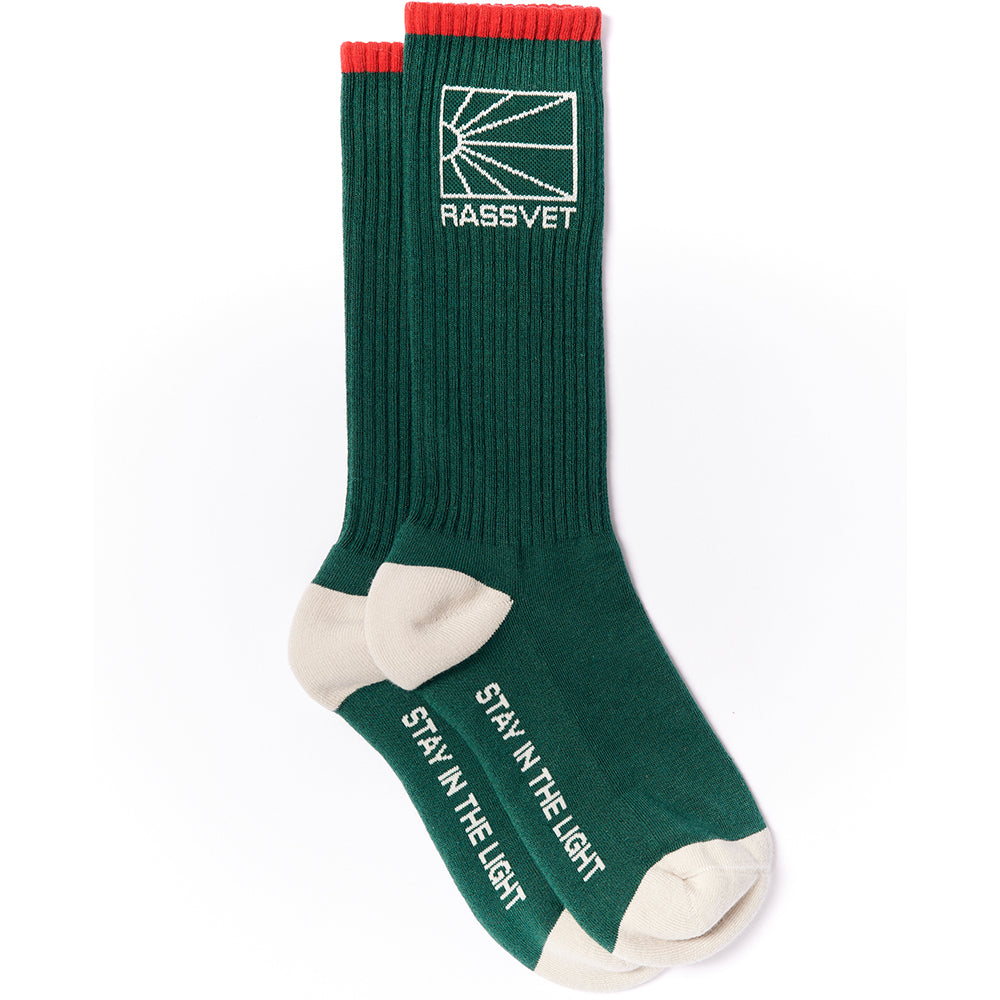 Rassvet Logo Socks Green