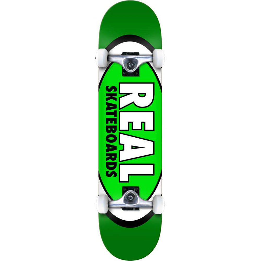 Real Classic Oval Green Complete Skateboard 8"