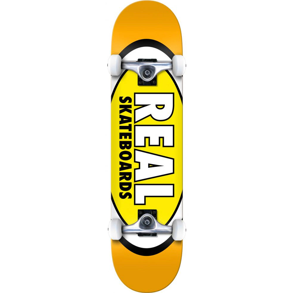 Real Classic Oval Yellow Complete Skateboard 7.5"