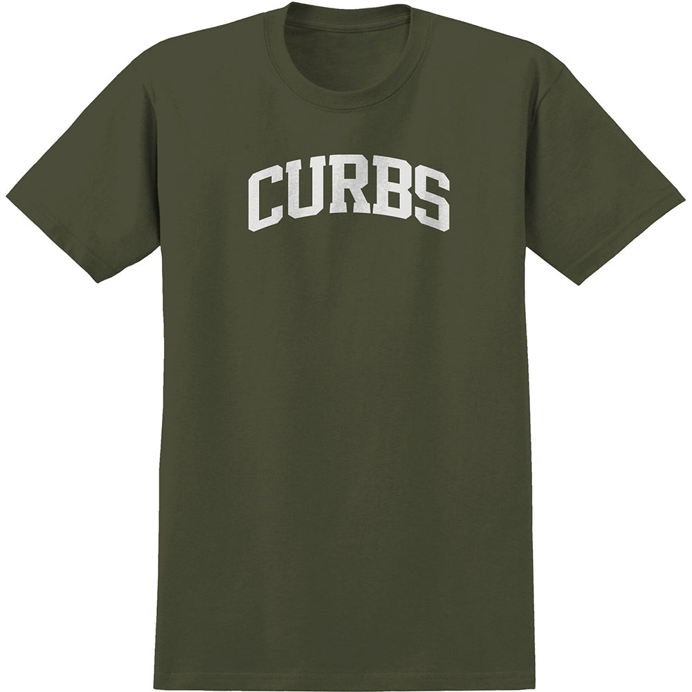 Real Curbs T shirt Military Green/White