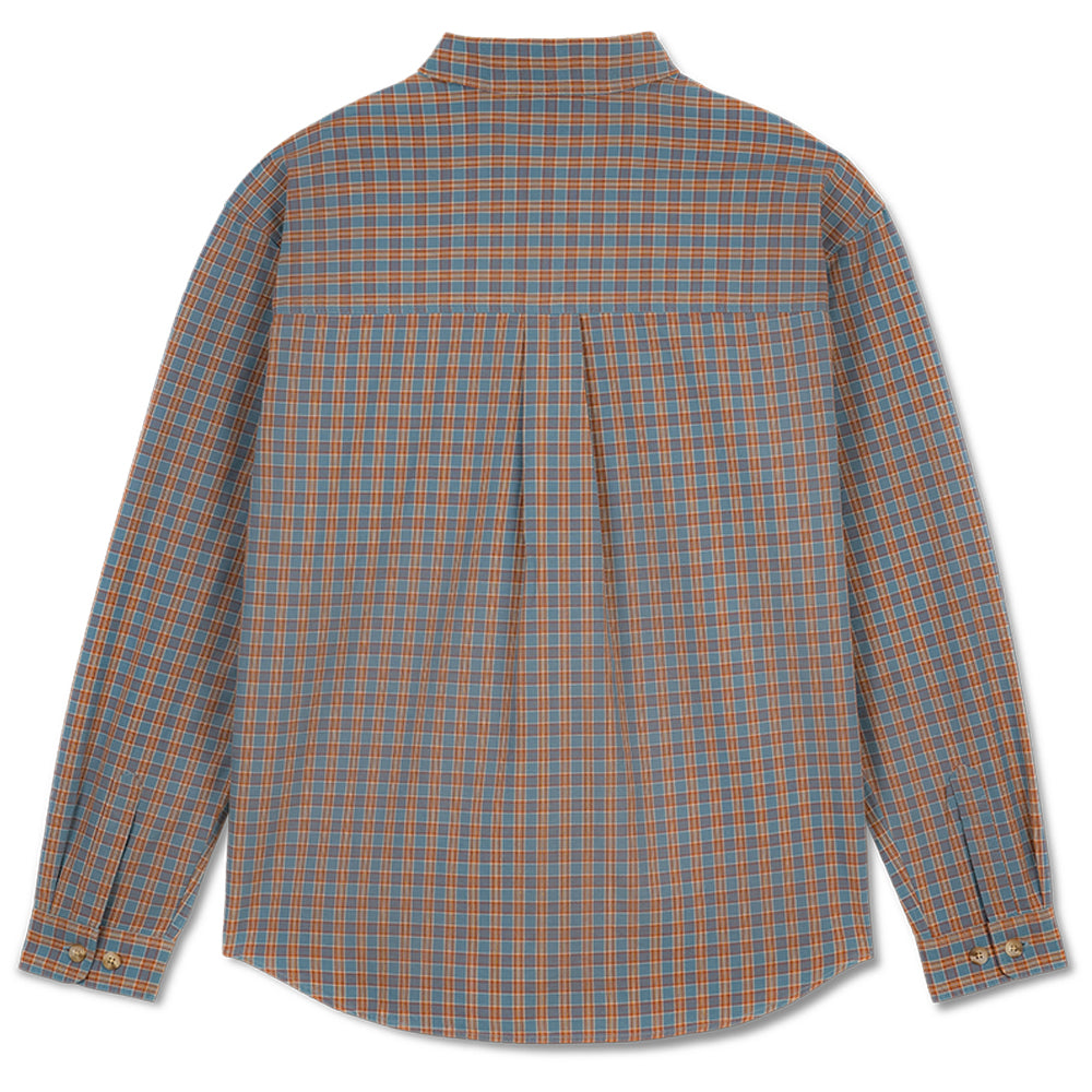 Polar Skate Co Mitchell LS Shirt Blue/Rust