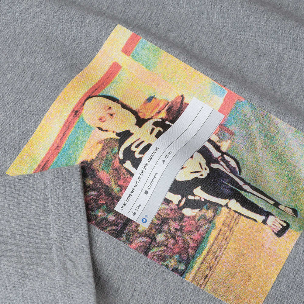 Polar Skate Co Skeleton Kid Tee Heather Grey