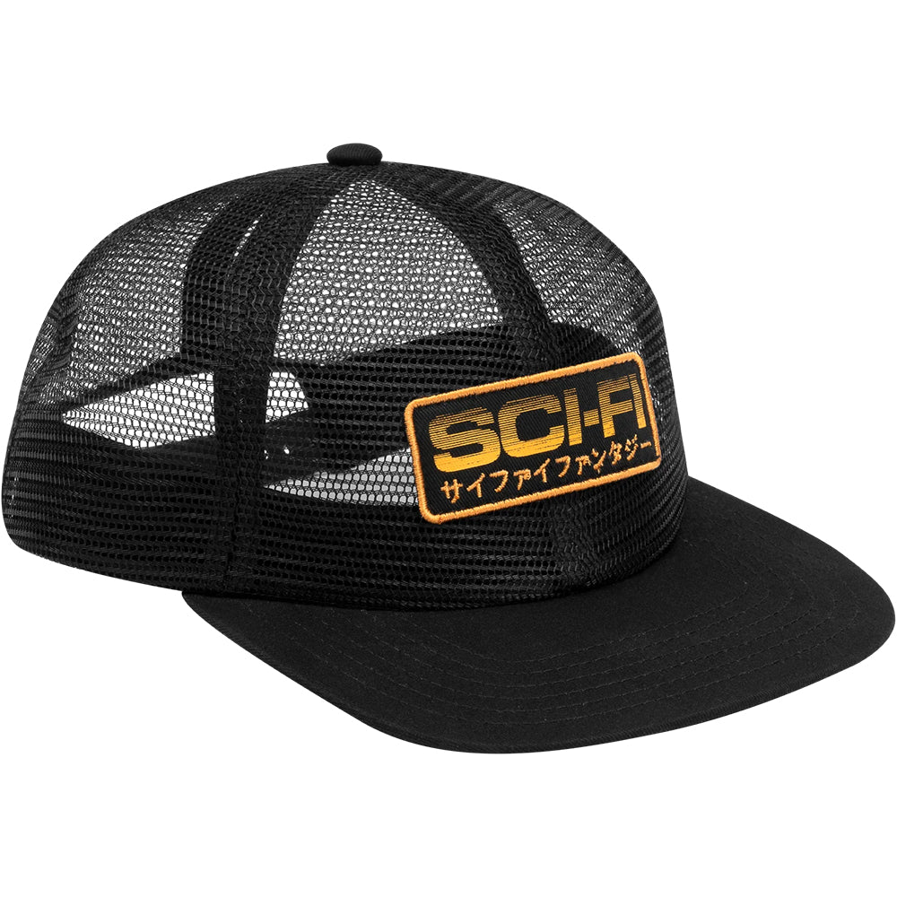 Sci-Fi Fantasy Mesh Hat Black