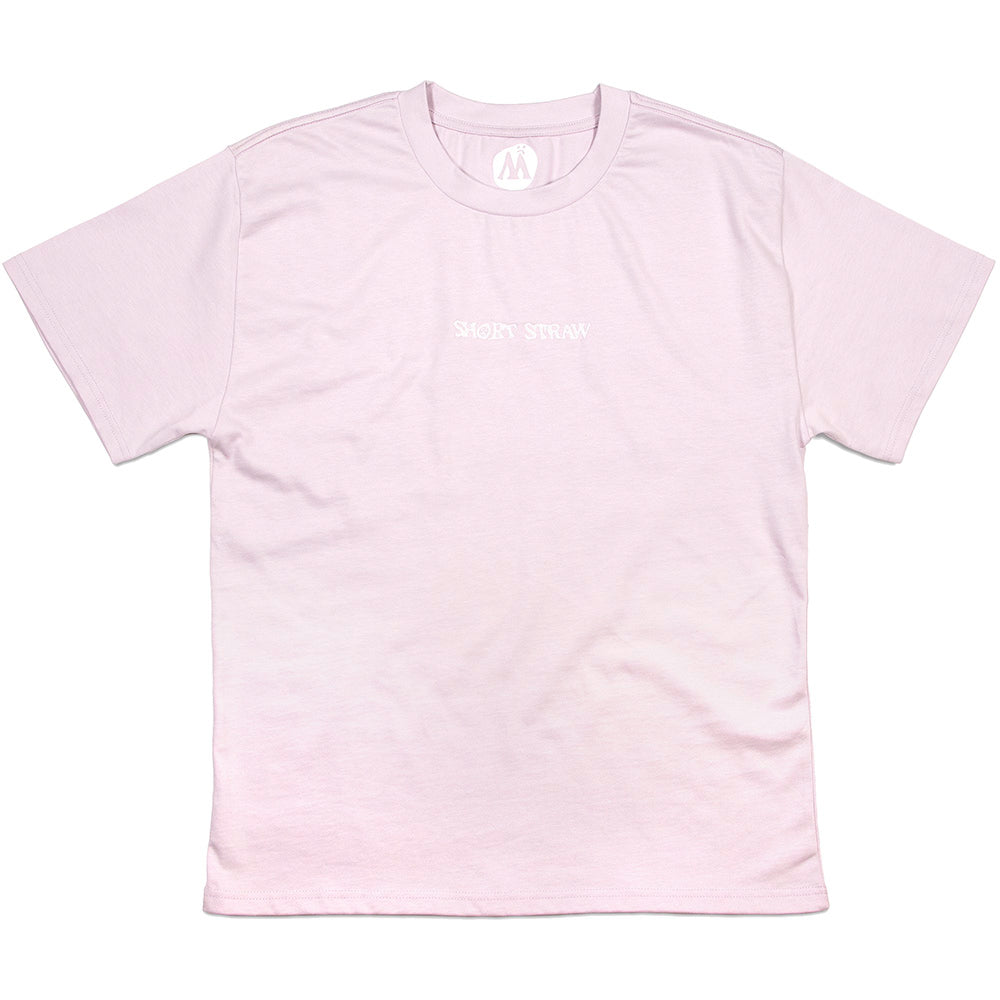 Short Straw Heavy Fit T Shirt Orchid