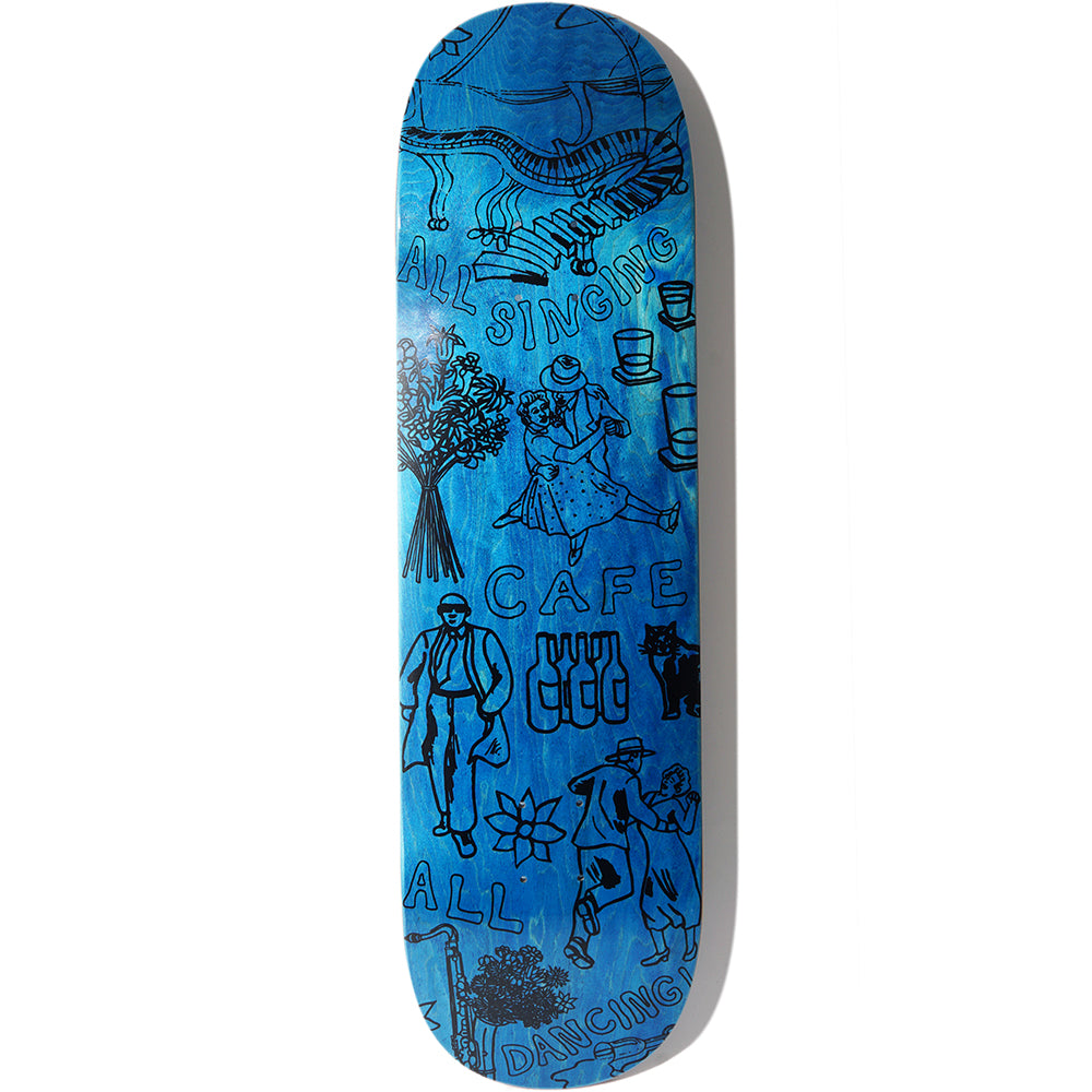 Skateboard Cafe Gaurab Sketches Blue Deck 8.5"