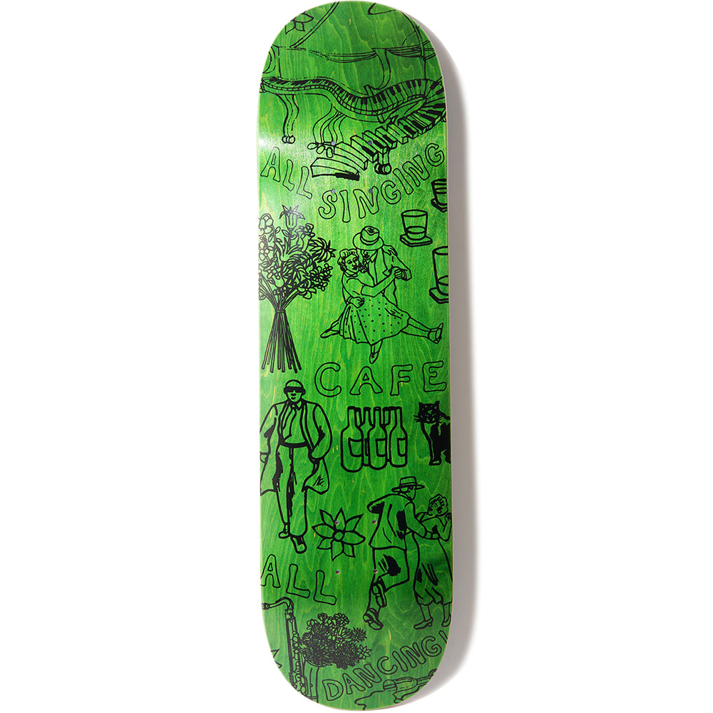 Skateboard Cafe Gaurab Sketches Green Deck 8.5"