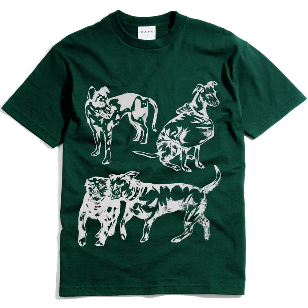 Skateboard Cafe Pooch Tee Forest Green