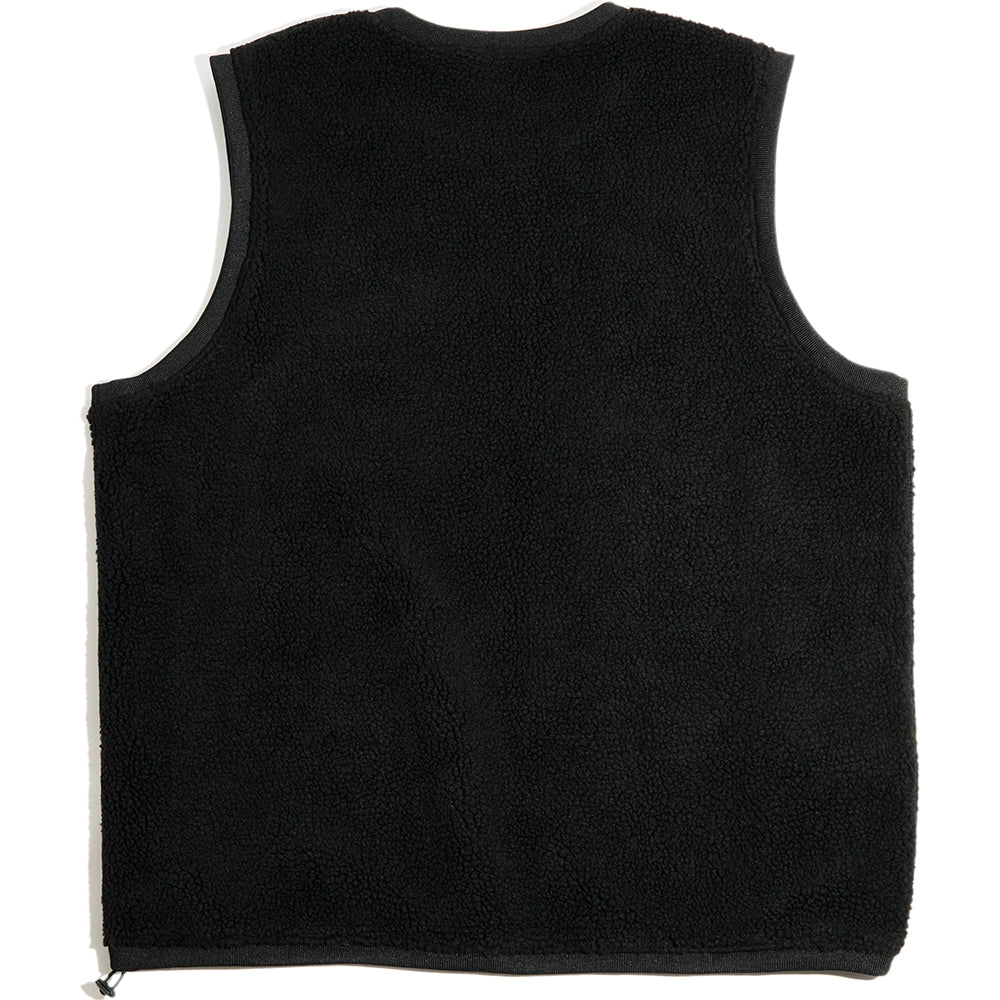 Skateboard Cafe Sherpa Fleece Vest Black