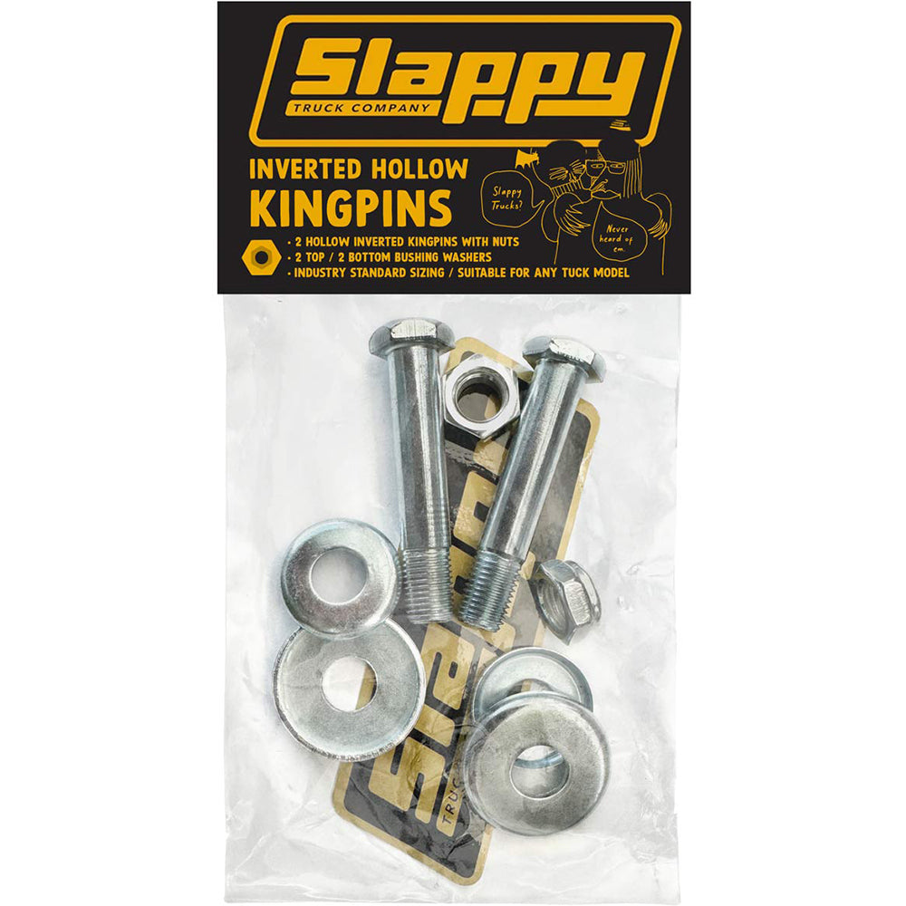 Slappy Inverted Hollow Skateboard Kingpins Polished (set of 2)