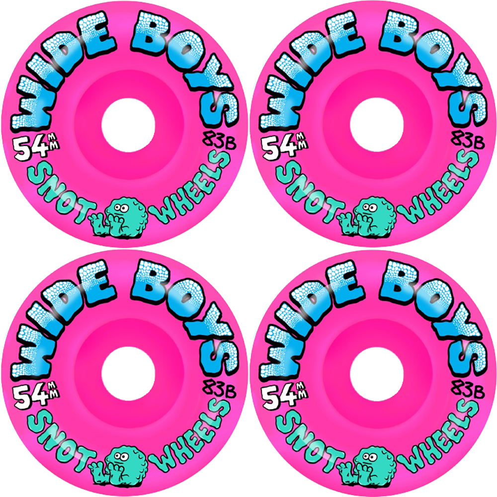 Snot Wide Boys Fluoro Pink Skateboard Wheels 54mm