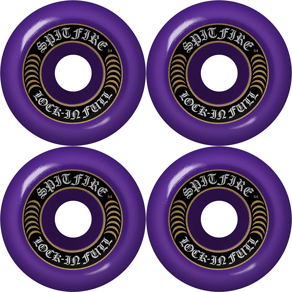 Spitfire Formula Four Lock-In Full Purple 99DU Wheels 54mm