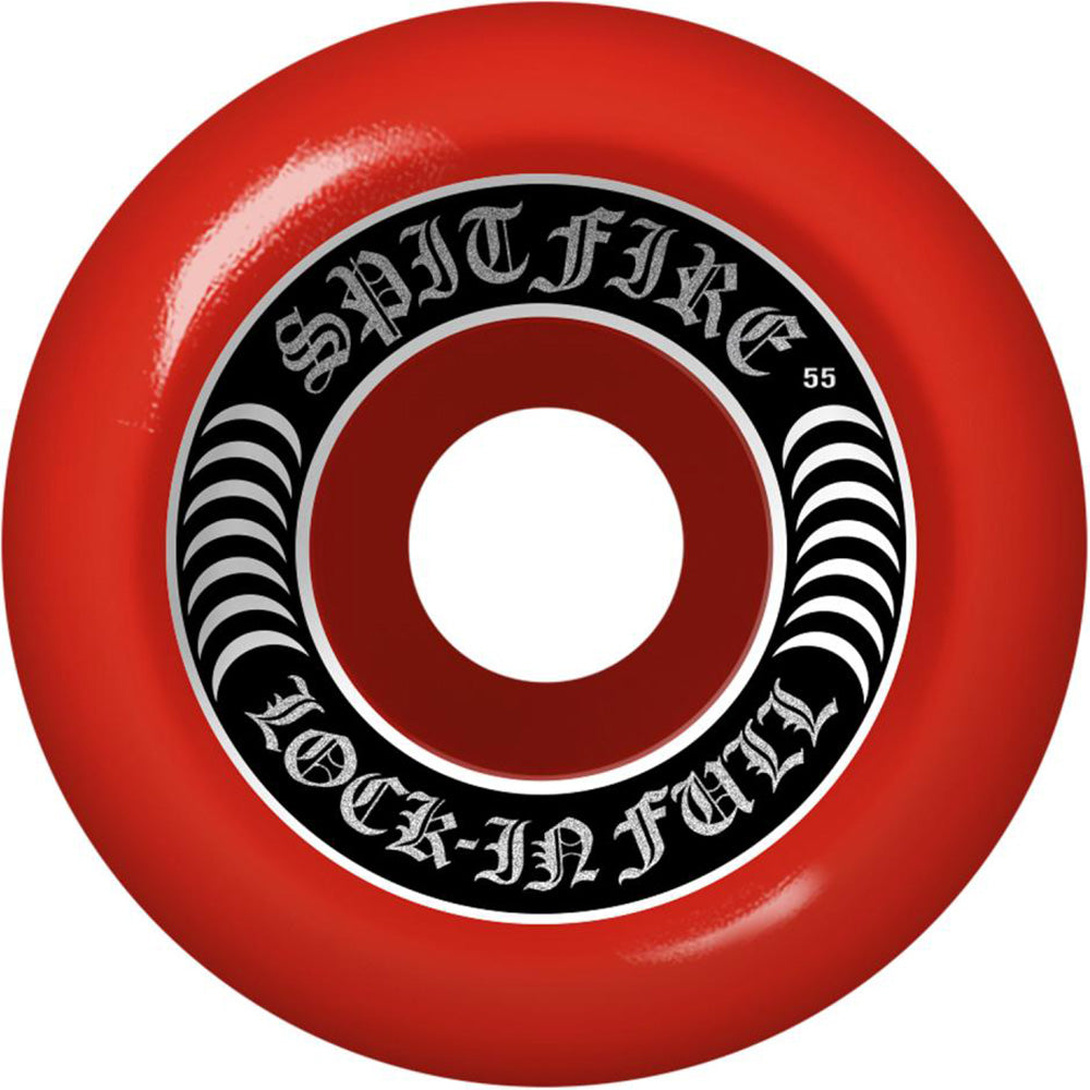 Spitfire Formula Four Lock-In Full Red 99DU Wheels 55mm