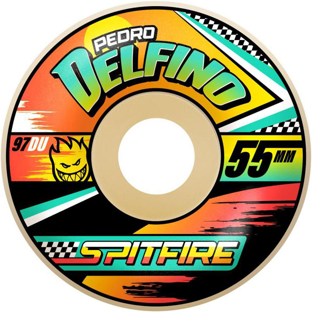 Spitfire Pedro Delfino Turbo Pro Formula Four Radial 97du Skateboard Wheels 57mm