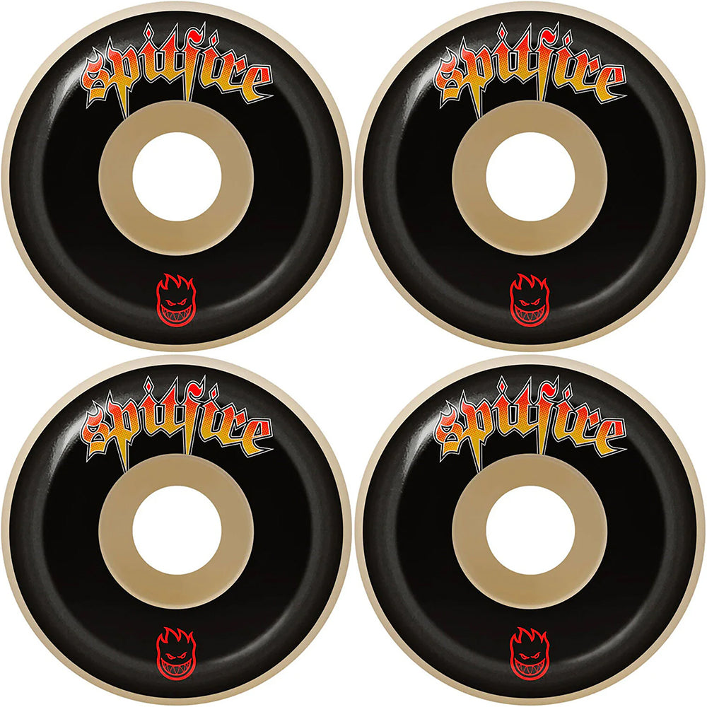 Spitfire Venom Script Formula Four Conical Full 99du Wheels 52mm