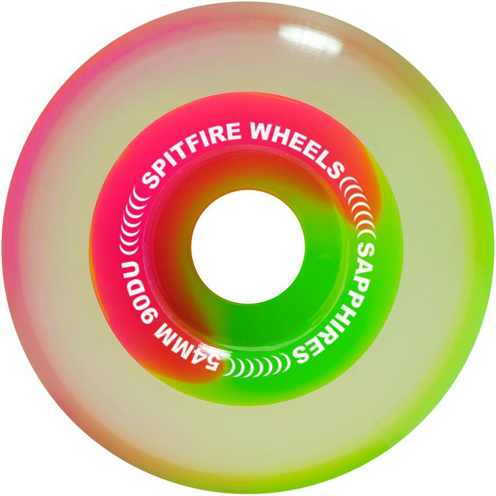 Spitfire Sapphires 50-50 Swirl Pink/Green 90du Wheels 54mm