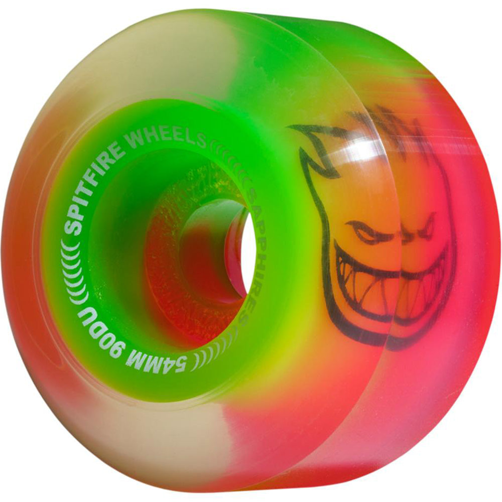 Spitfire Sapphires 50-50 Swirl Pink/Green 90du Wheels 54mm