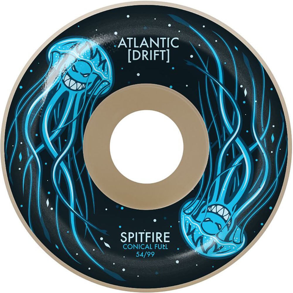 Spitfire x Atlantic Drift Formula Four Conical Full 99du Skateboard Wheels 54mm