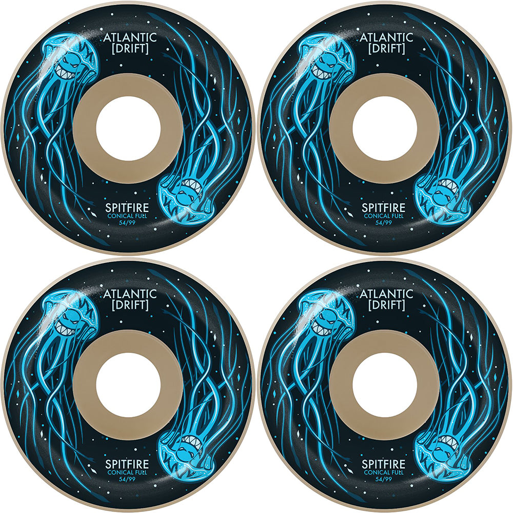 Spitfire x Atlantic Drift Formula Four Conical Full 99du Skateboard Wheels 56mm