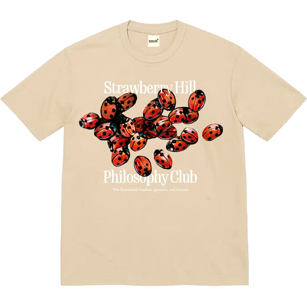 Strawberry Hill Philosophy Club Existential Garden Tee Cream