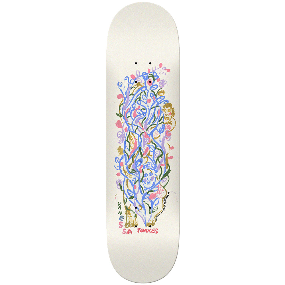 There Vanessa Torres Into the Wild White Skateboard Deck 8.06"