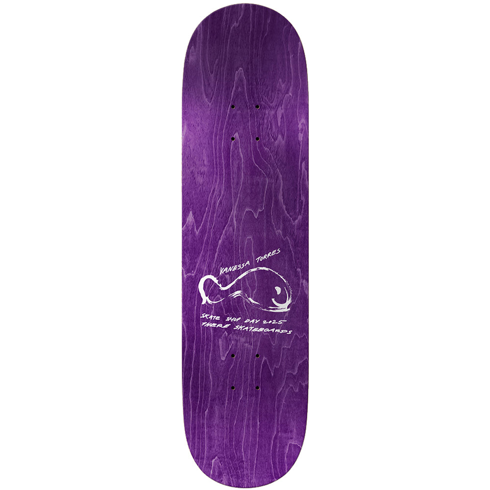 There Vanessa Torres Into the Wild White Skateboard Deck 8.06"