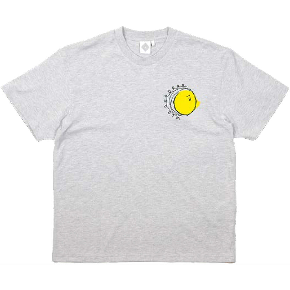 The National Skateboard Co Midday Tee Ash Grey