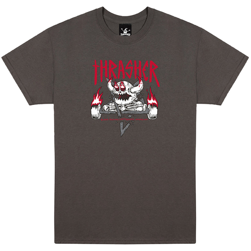 Thrasher x Toy Machine Monster-gram T Shirt Charcoal