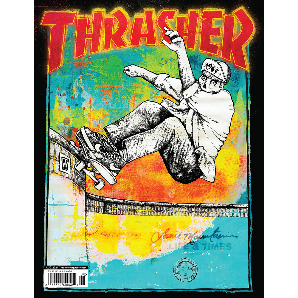 Thrasher Magazine August 2024 Issue 529 Art By Lance Mountain Cover