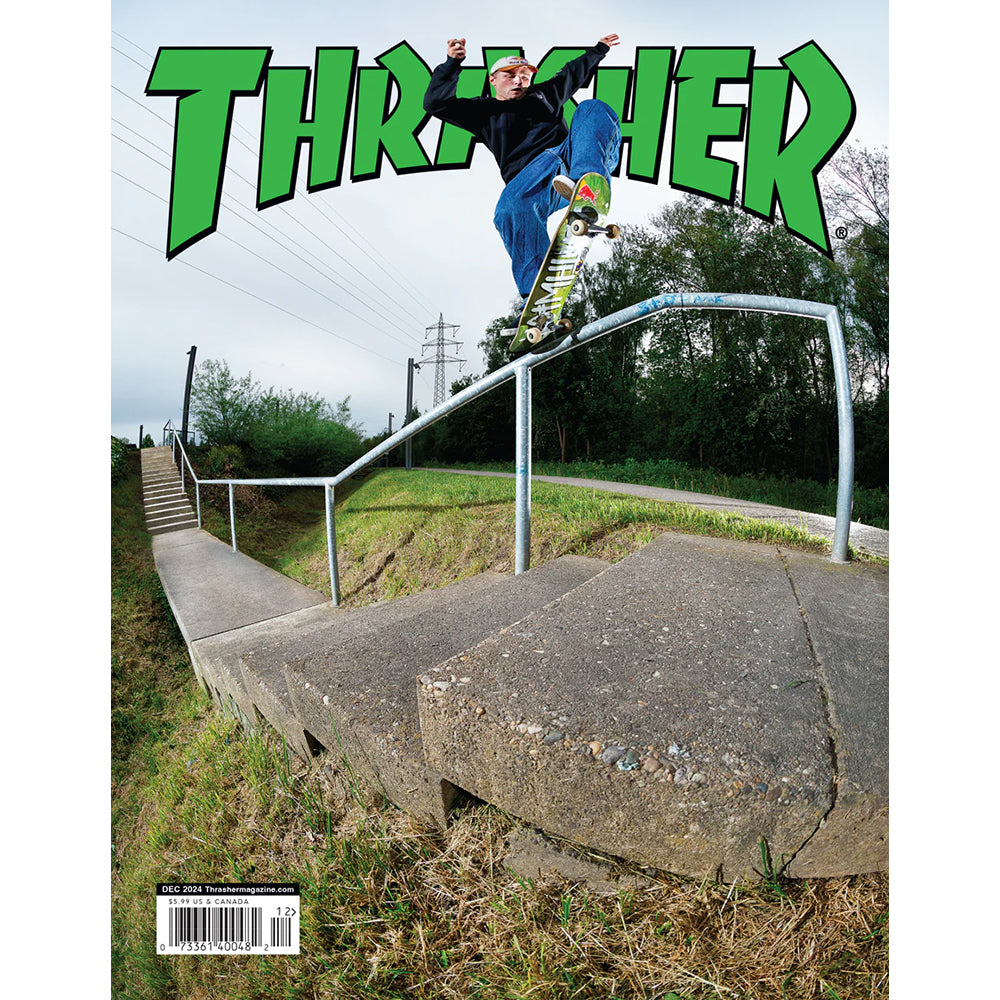 Thrasher Magazine December 2024 Issue 533 Jamie Foy Cover