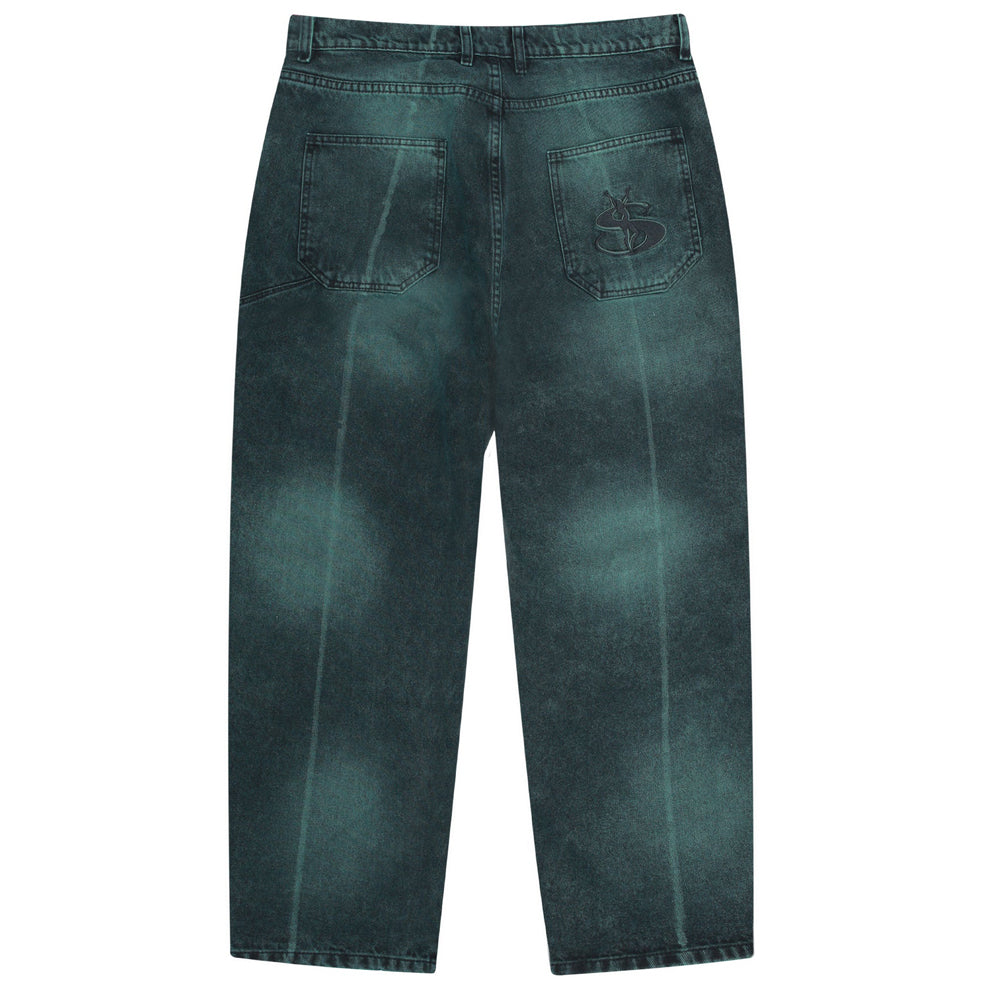 Yardsale Bleached Phantasy Jeans Emerald