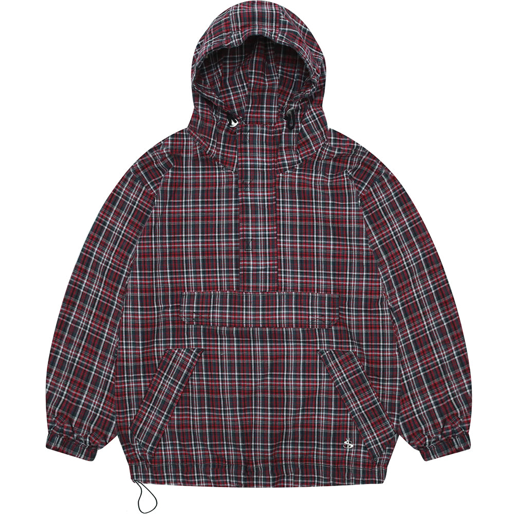 Yardsale Plaid Pullover Jacket Black/Red