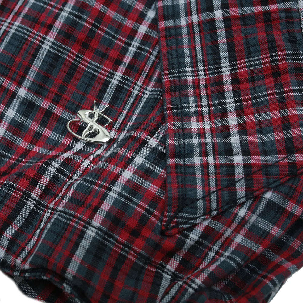 Yardsale Plaid Pullover Jacket Black/Red