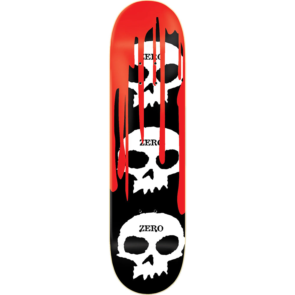 Zero 3 Skull With Blood Black Deck 7.75"