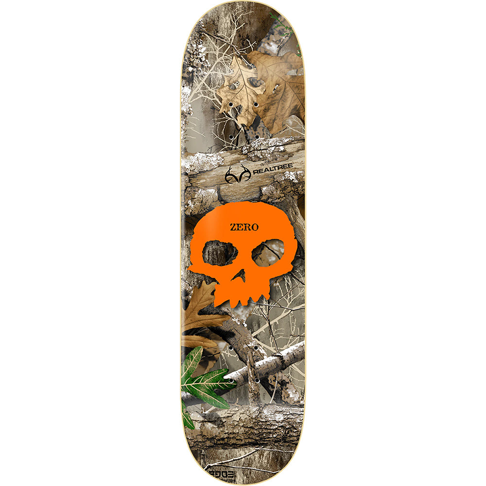 Zero Realtree Single Skull Orange Deck 8.25"