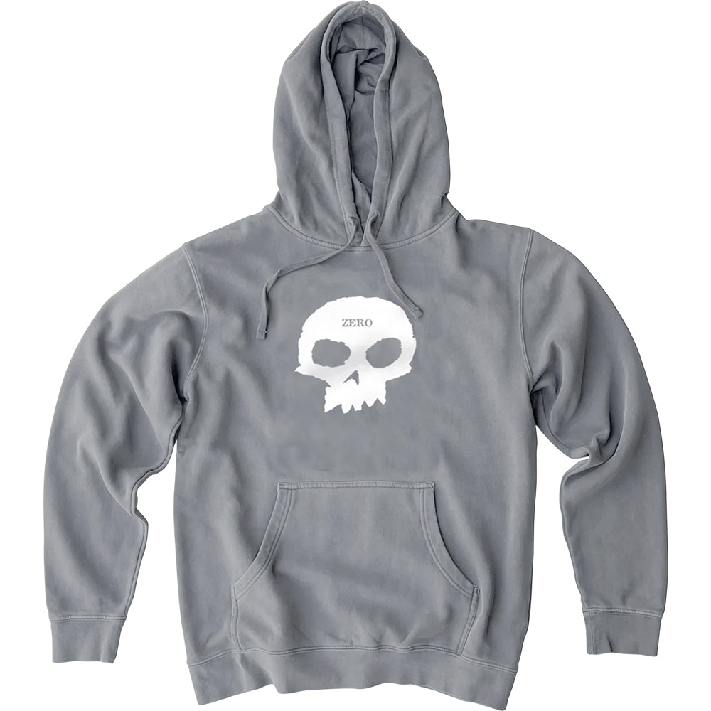 Zero Single Skull Pullover Hood Grey