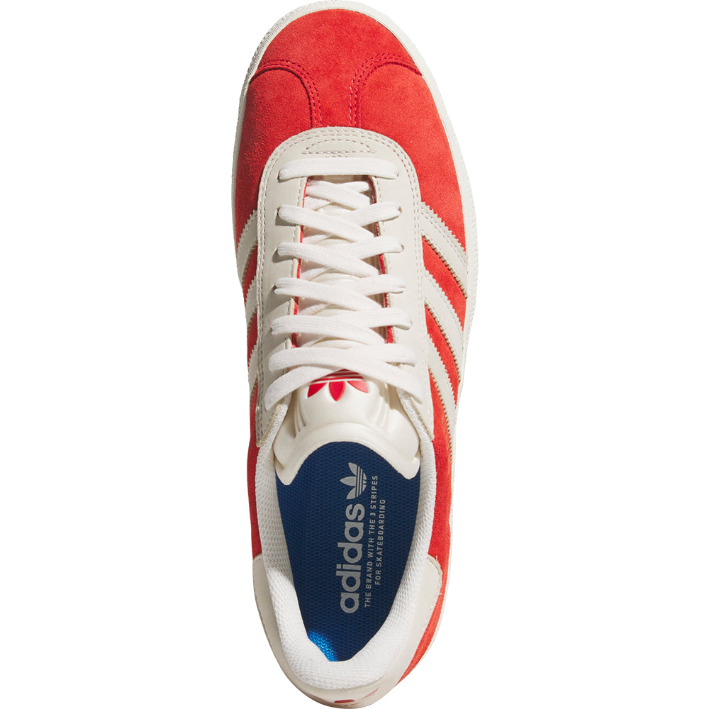 adidas Gazelle ADV Shoes Better Scarlet/Chalk White/Gold Metallic