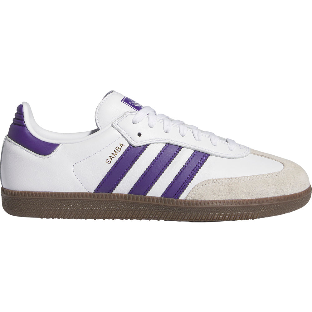 adidas Samba ADV Shoes Cloud White/Collegiate Purple/Gold Metallic