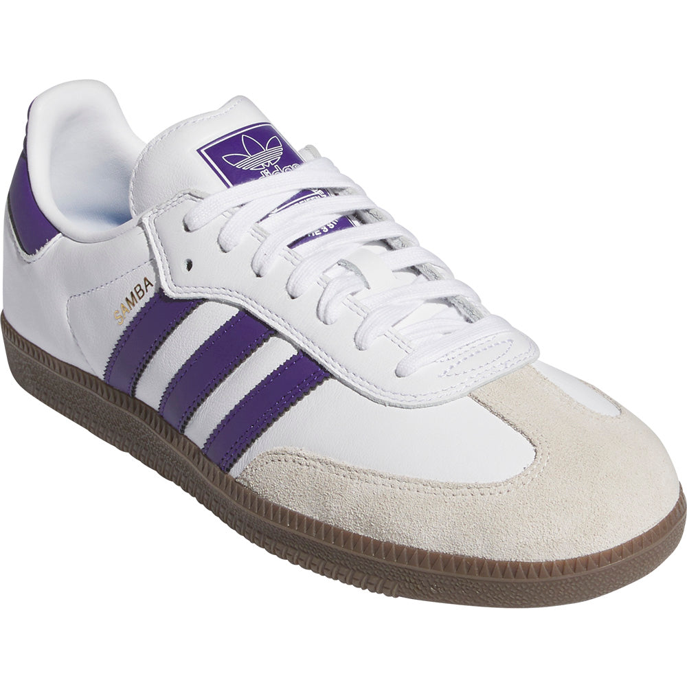 adidas Samba ADV Shoes Cloud White/Collegiate Purple/Gold Metallic