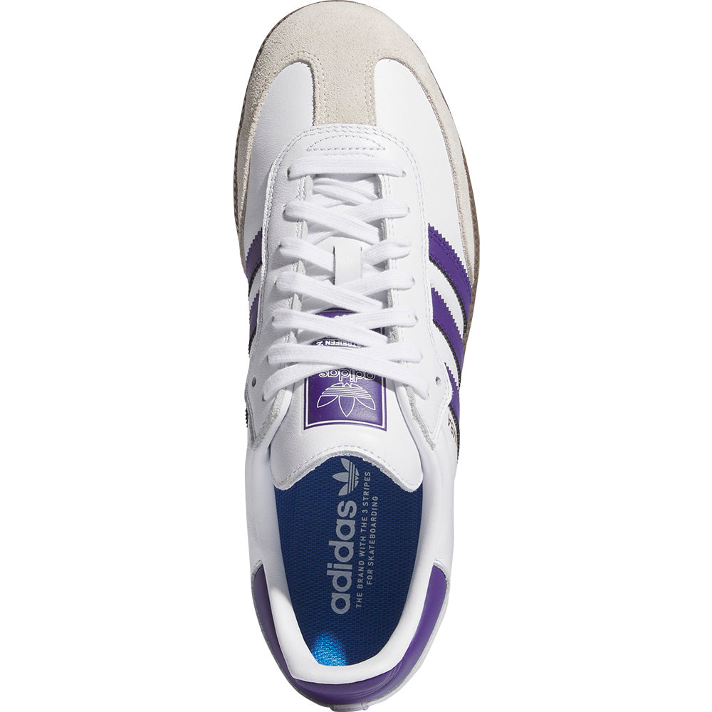 adidas Samba ADV Shoes Cloud White/Collegiate Purple/Gold Metallic