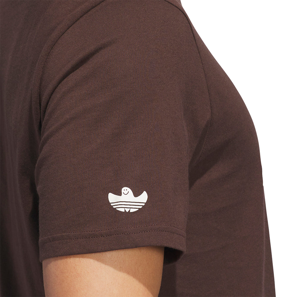 adidas Shmoofoil Out Of The Park T Shirt Dark Brown/Core White