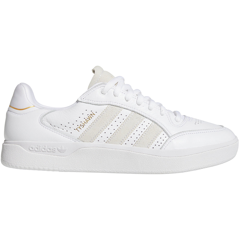 adidas Tyshawn Low Shoes Cloud White/Cloud White/Gold Metallic